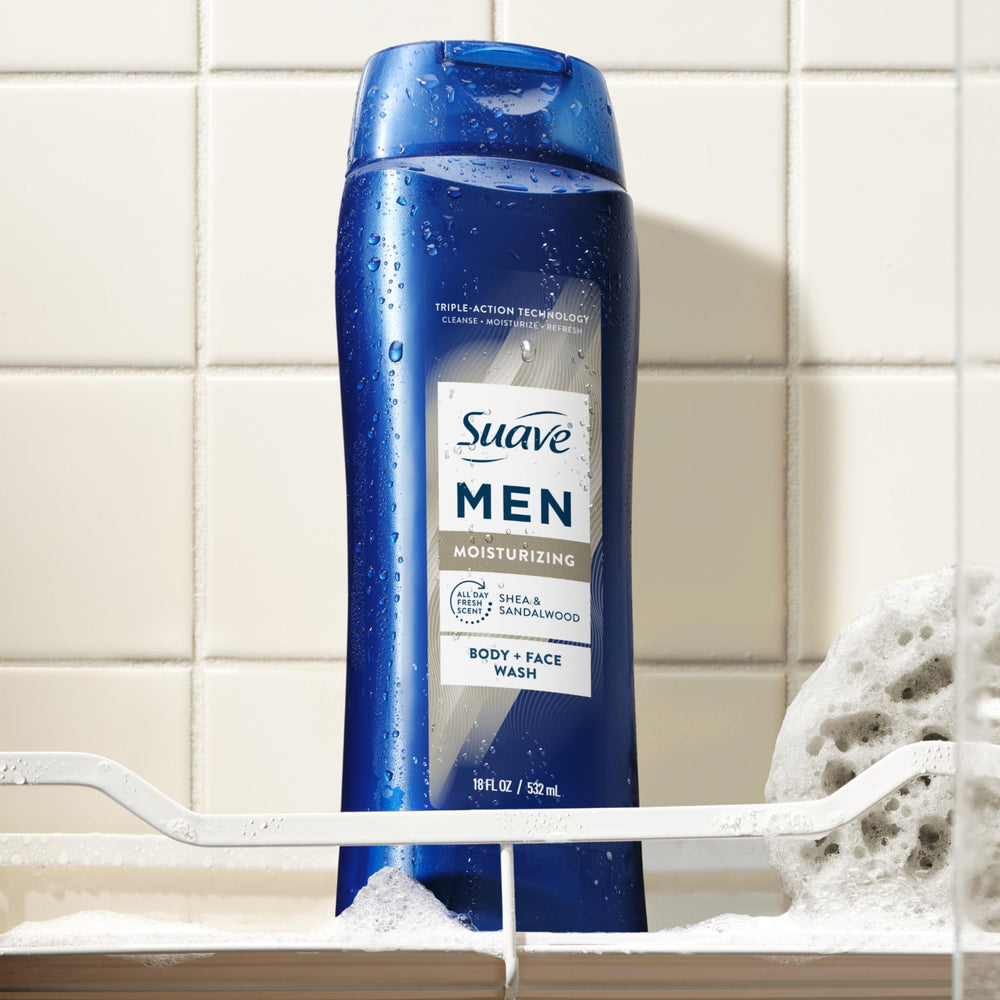 Suave Men presentación de 18 onzas en paquete de seis