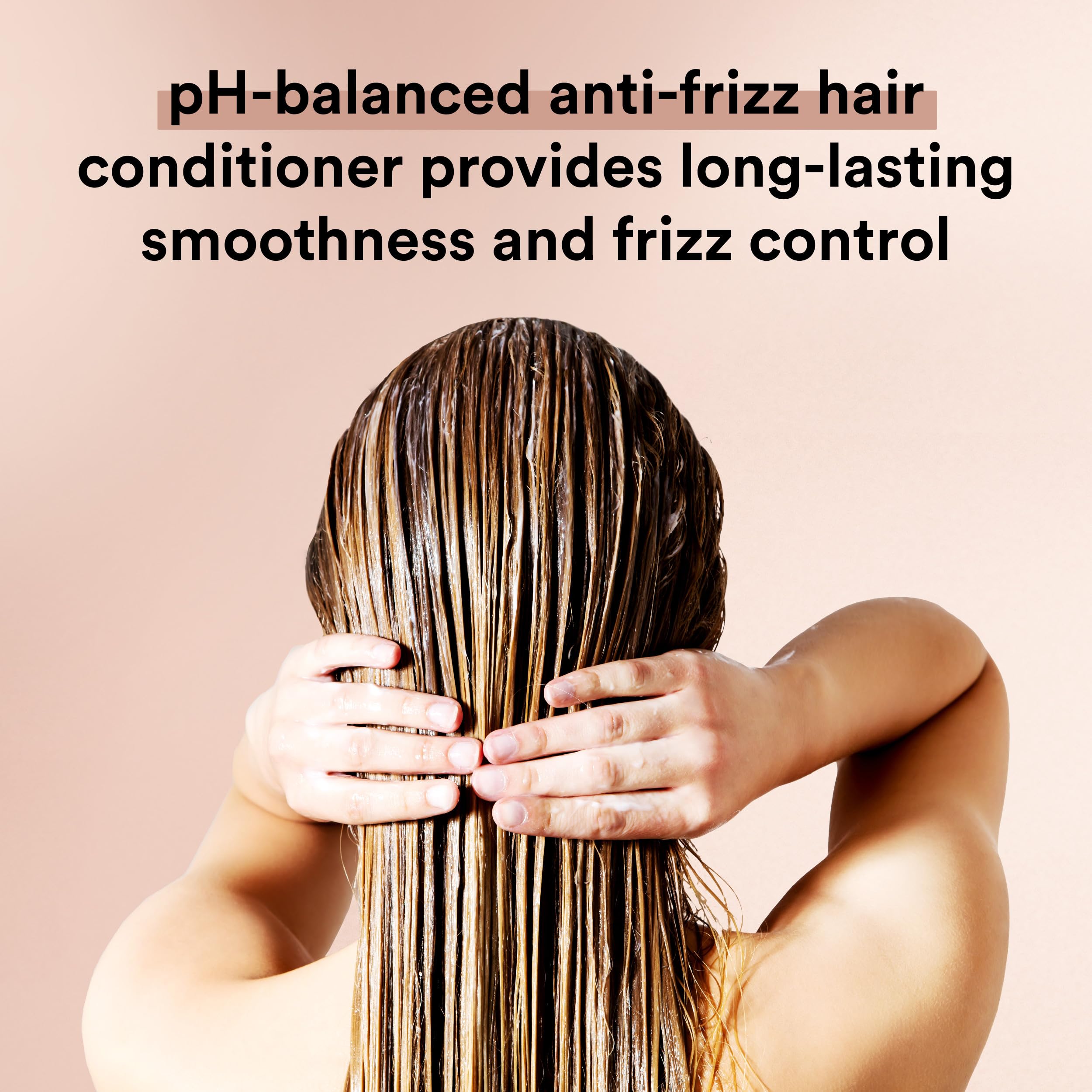 Control del frizz con Suave Keratin Infusion para un cabello más manejable.