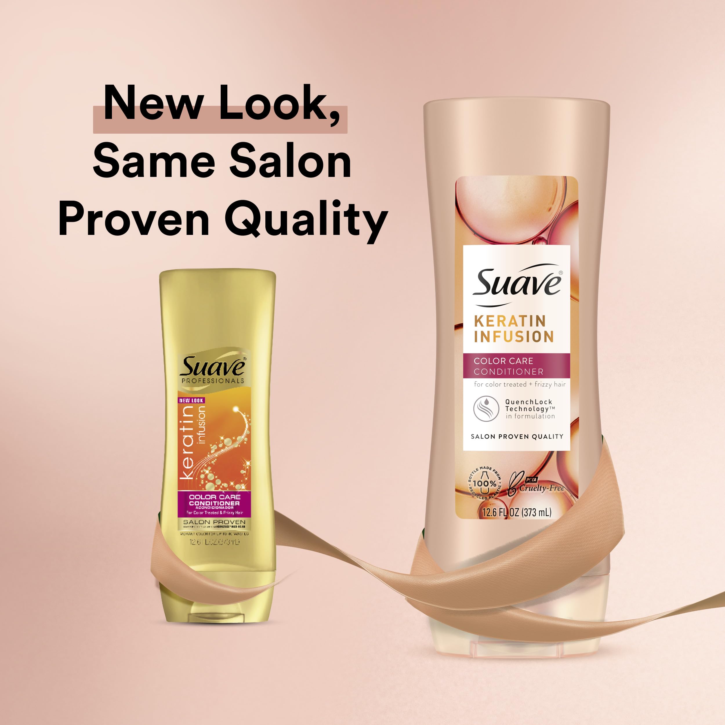 Set Suave Keratin Infusion dos piezas para cuidado completo del color en casa.