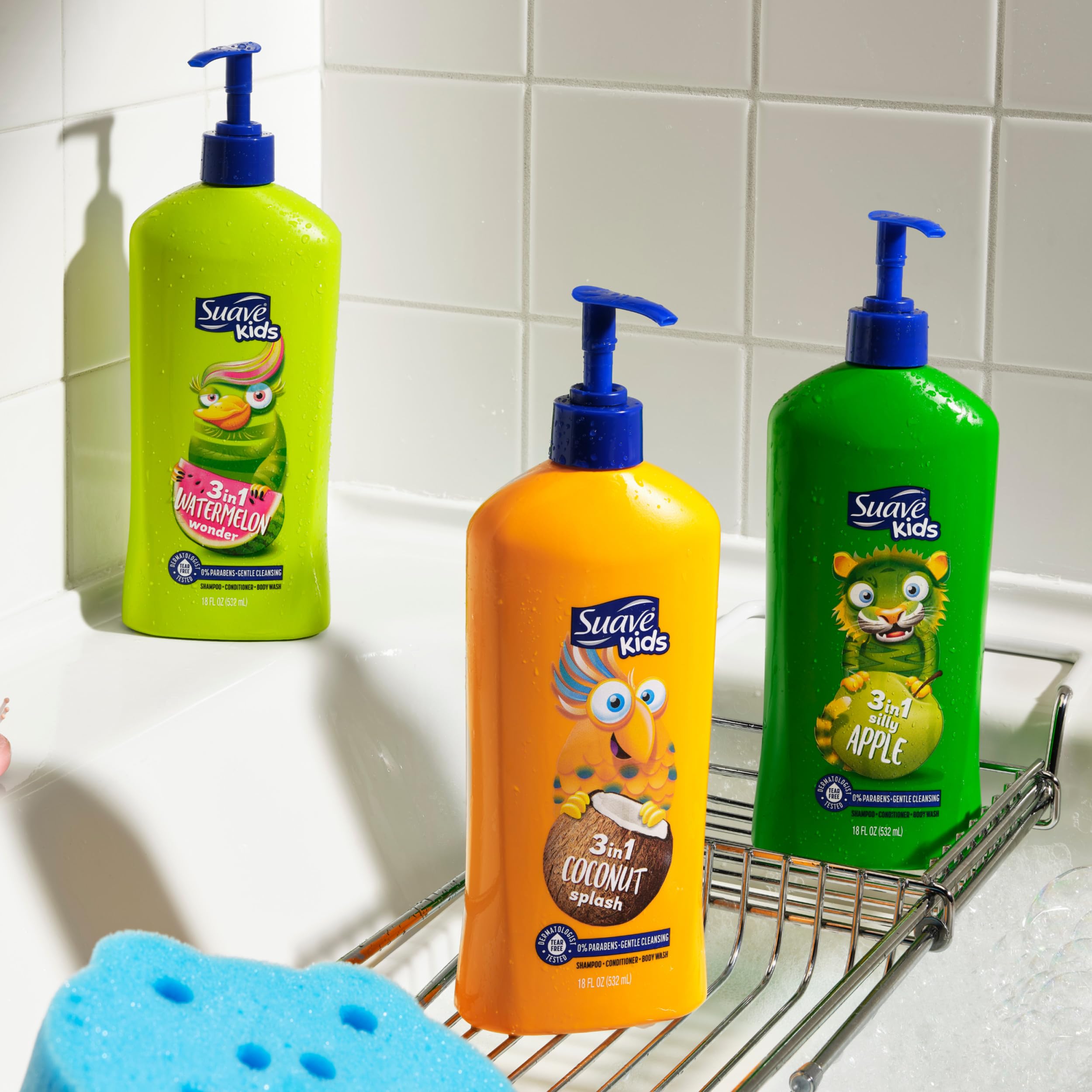 Brand trust: Suave Kids 3-in-1 is dermatologist-tested.
