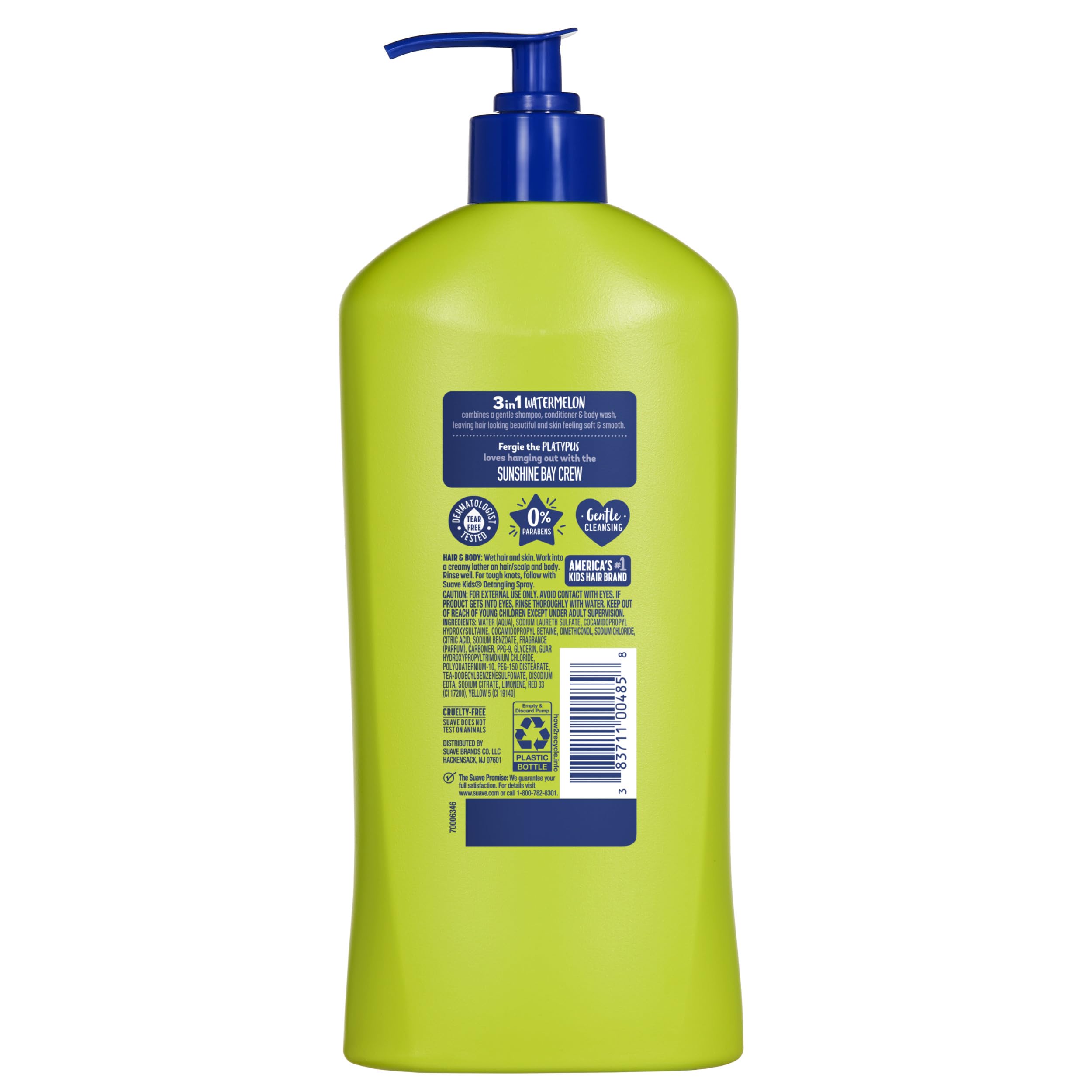 Watermelon Wonder fragrance adds playful scent during bath.