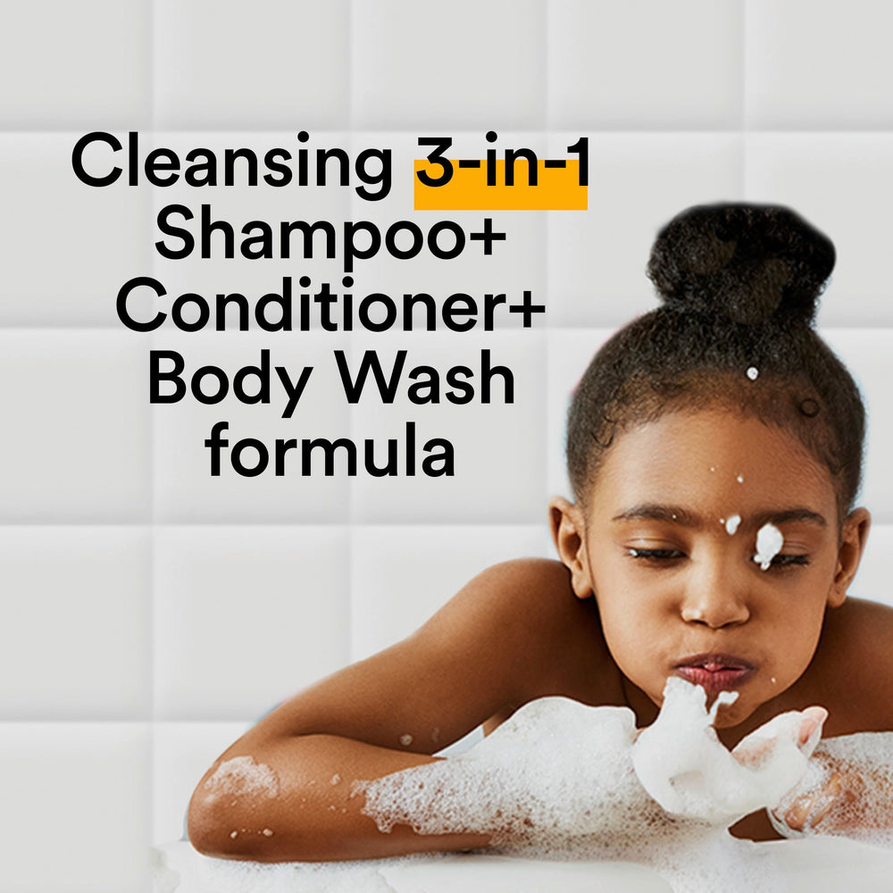 Tear-free and dermatologist-tested foam for kids' hair