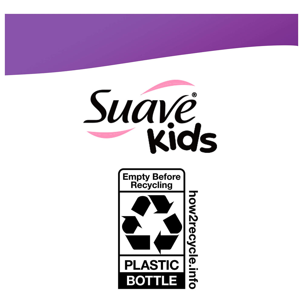 Suave Kids Easy-brush moment during styling with detangler.
