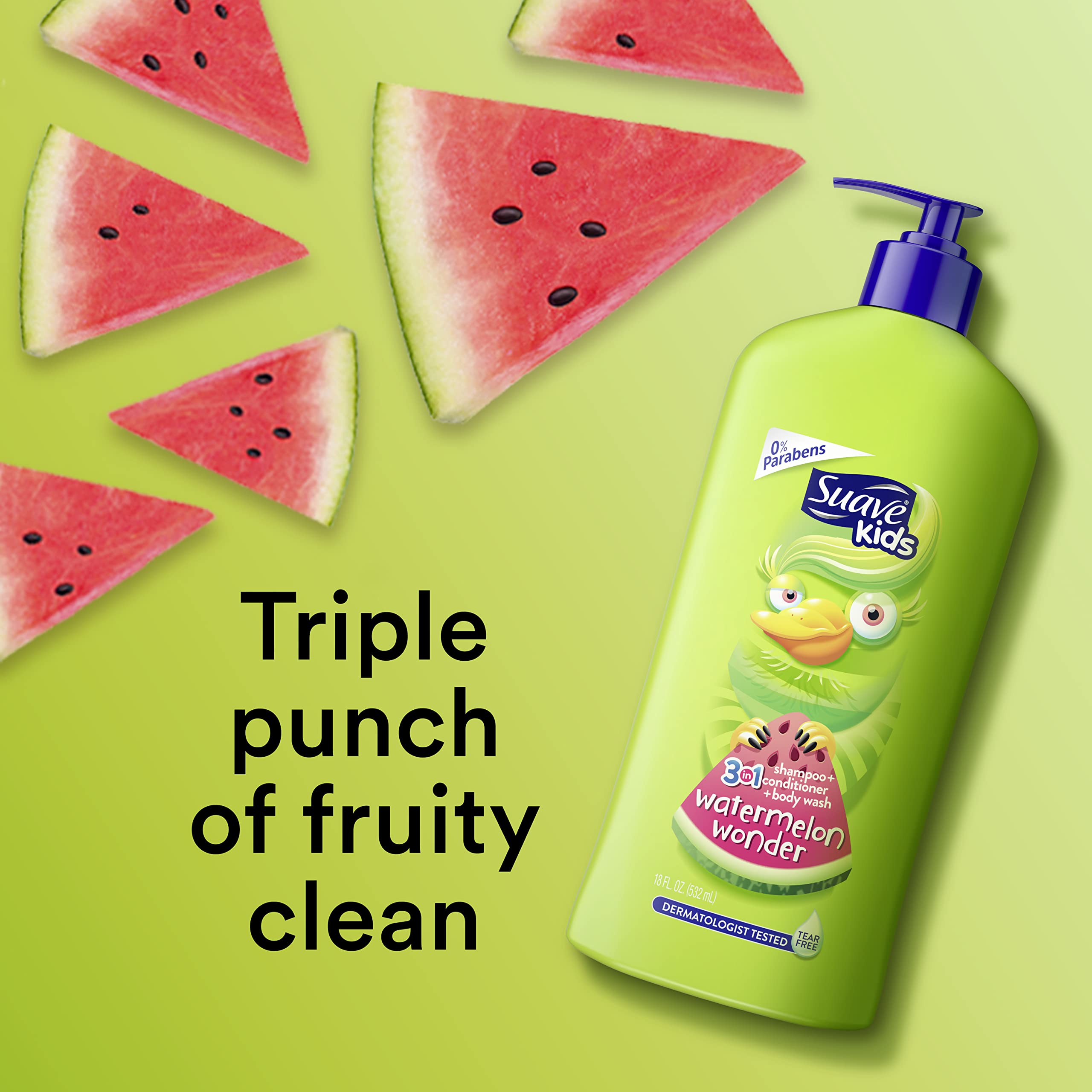 Paquete de dos botellas Suave Kids Watermelon Wonder para familias.