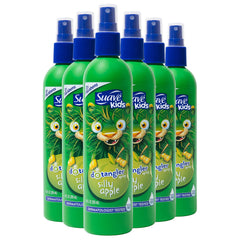 Suave Kids Silly Apple Detangler bottle eases tangles for fast styling.
