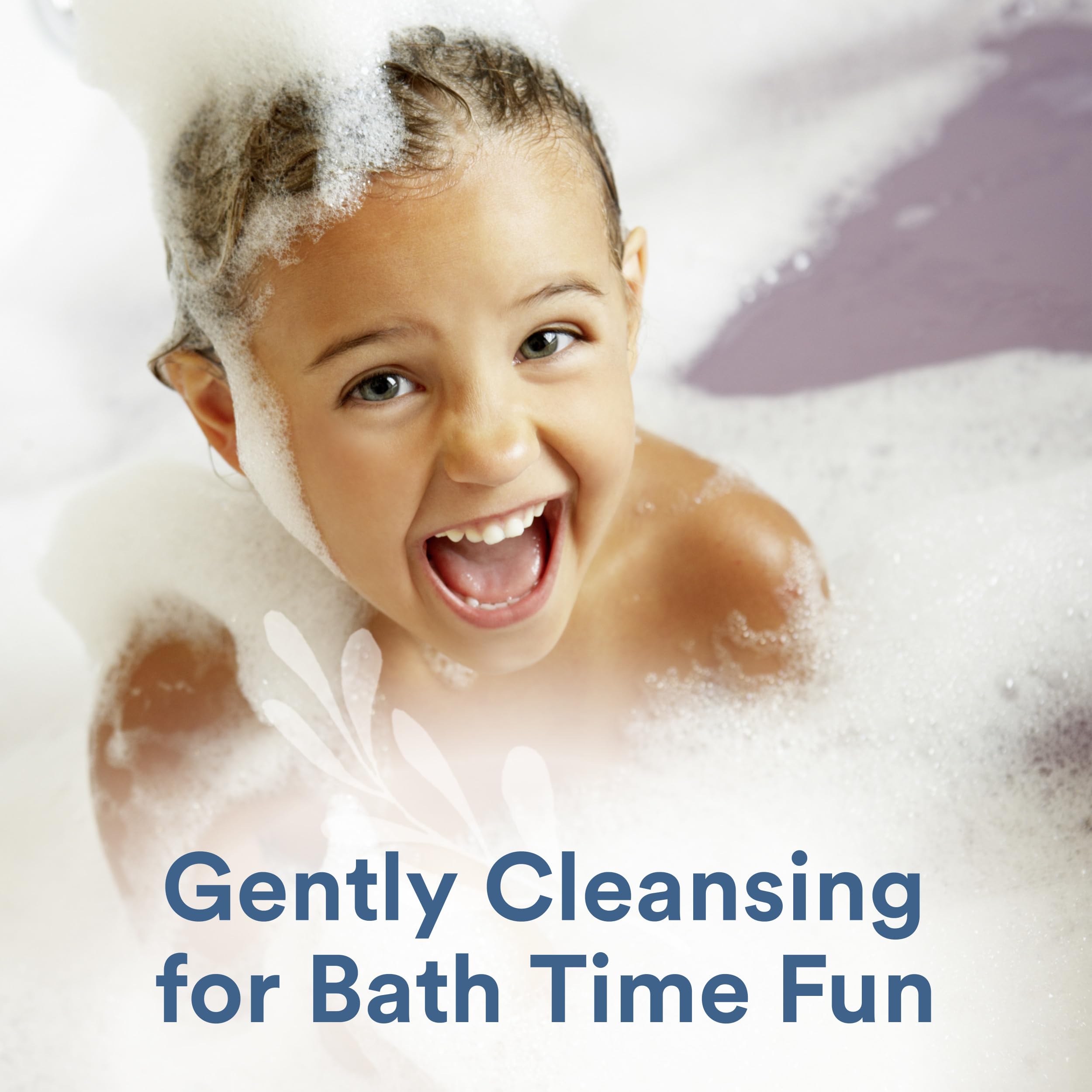 Suave Kids tear-free formula supports worry-free bath time moments.