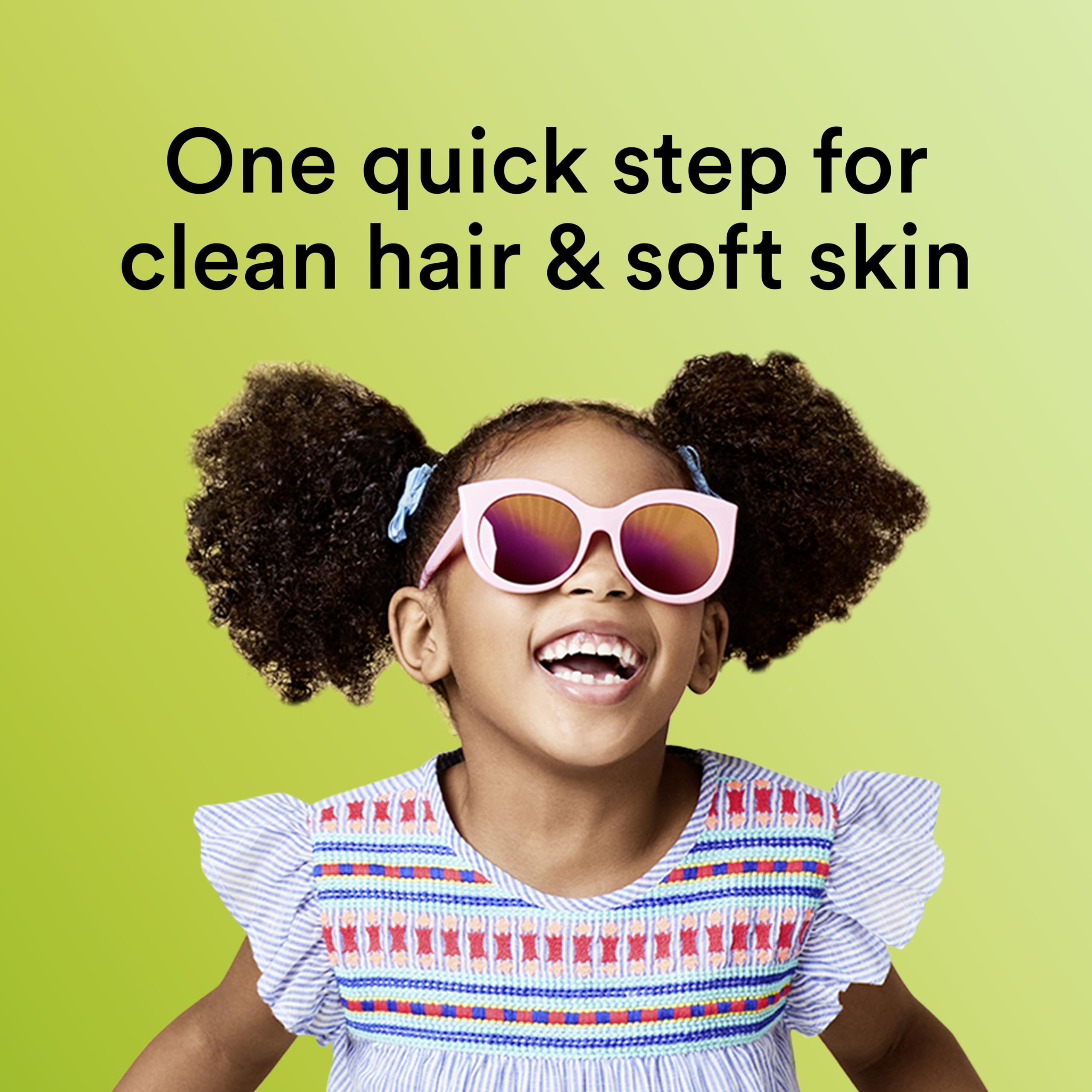 Foamy lather from Suave Kids 3-in-1 cleanses and detangles