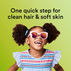 Foamy lather from Suave Kids 3-in-1 cleanses and detangles