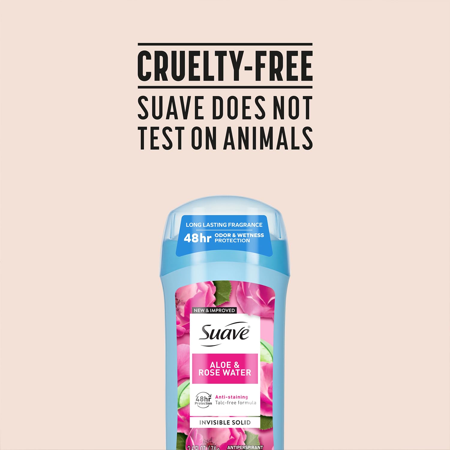 Suave libre de crueldad certificado por PETA.