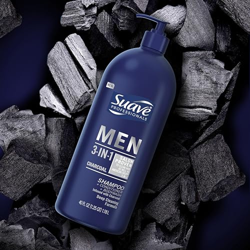 Suave Men Charcoal cruelty-free label indicating ethical testing.