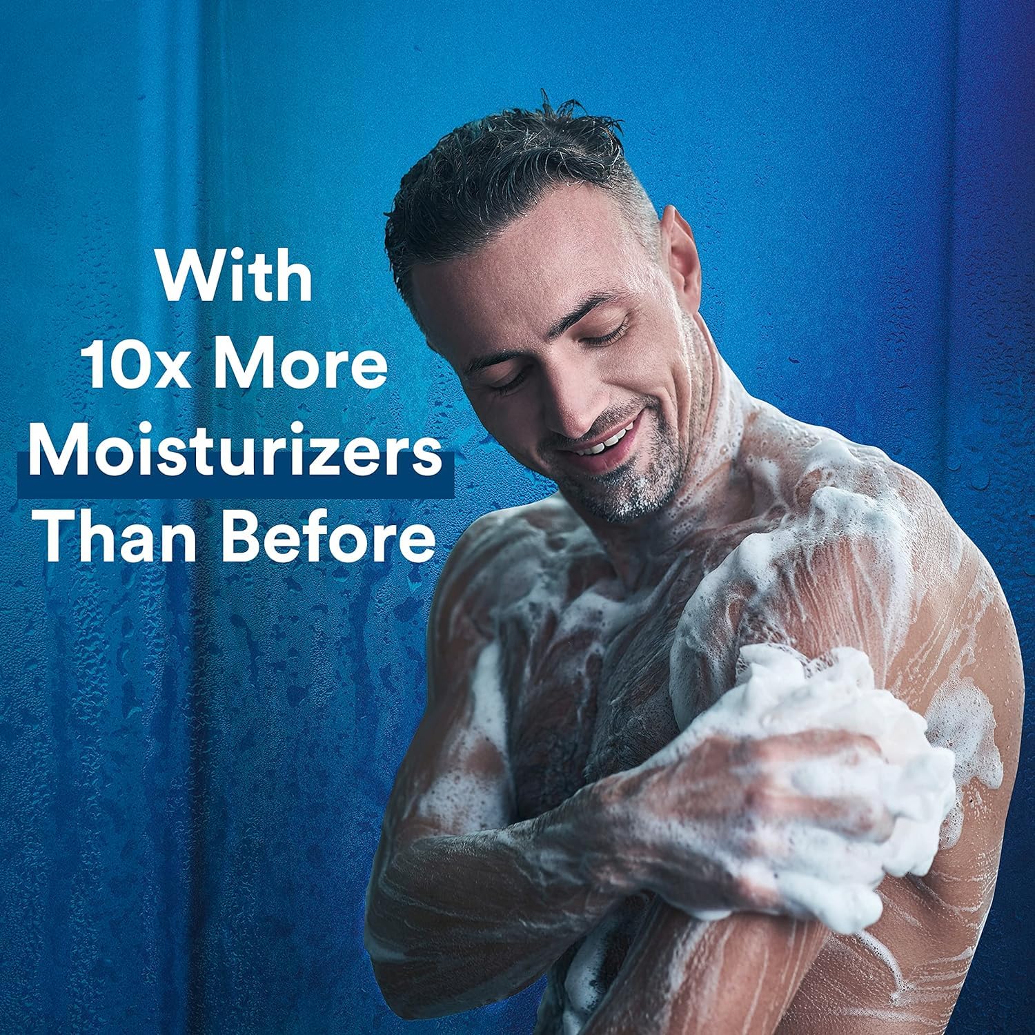 Suave Men 3-in-1 shampoo rinse leaves hair clean with lasting scent.