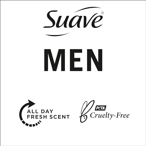 Side view of Suave Men Ocean Charge bottle with bold branding.