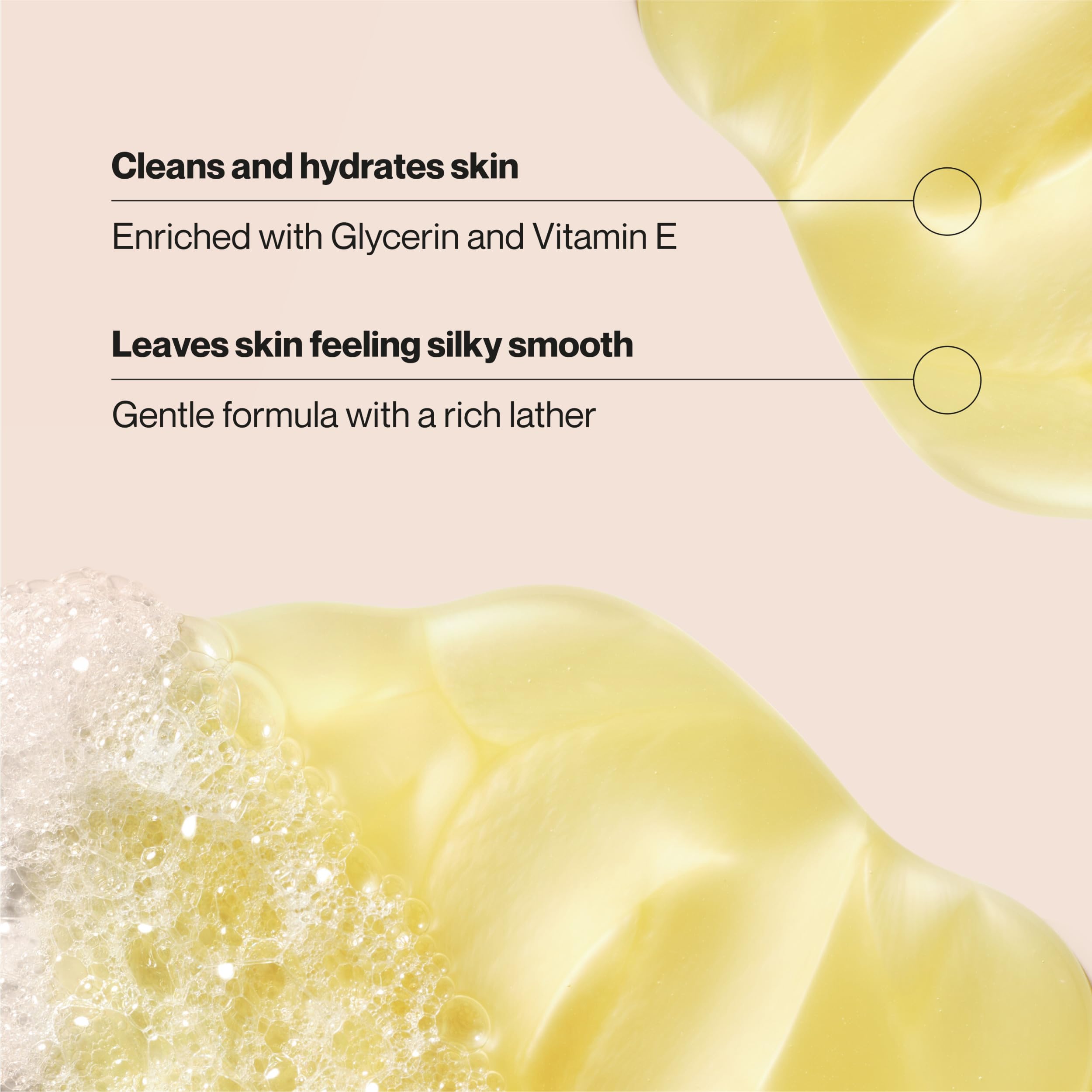 Suave Milk & Honey bottle with vanilla-honey-sandalwood scent for spa-like shower