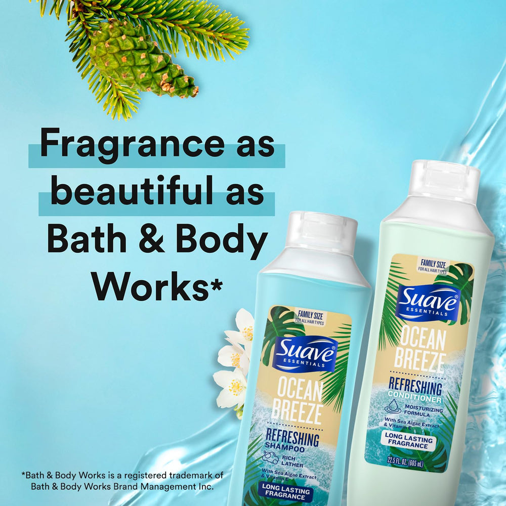 Suave Ocean Breeze acondicionador botella: suavidad y brillo para todo tipo de cabello.