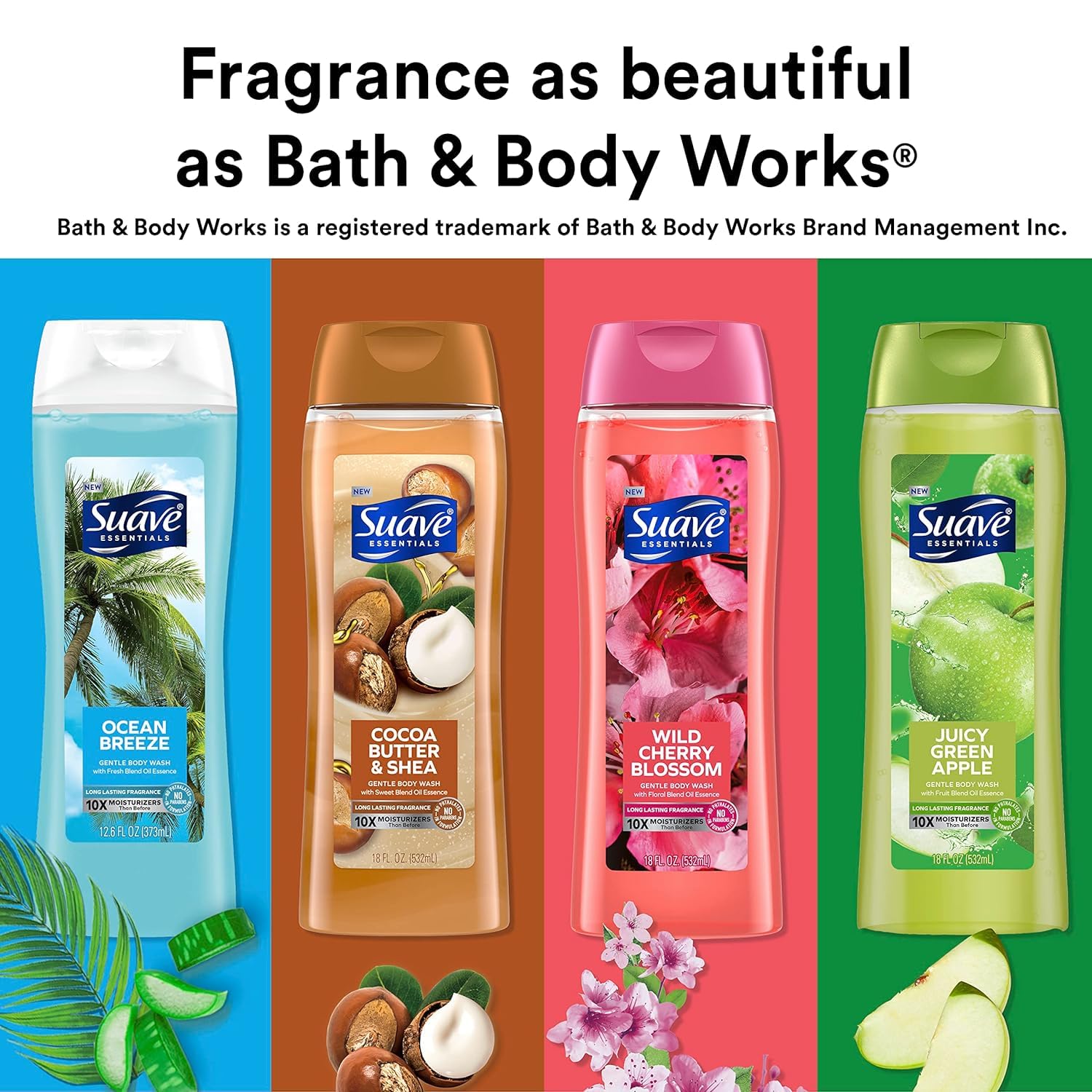 Morning shower with Suave Ocean Breeze for a clean start.