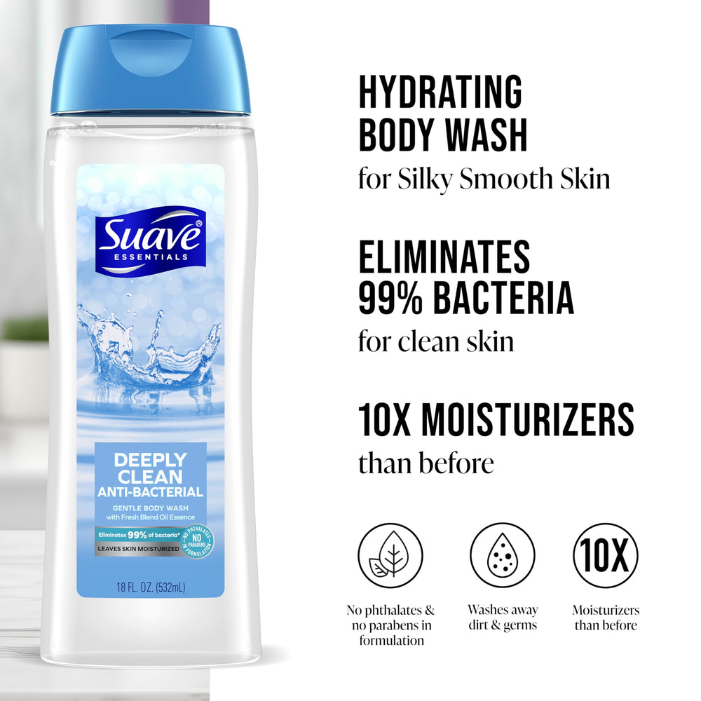 Suave Paquete de 6 envases de 473 ml para uso familiar.