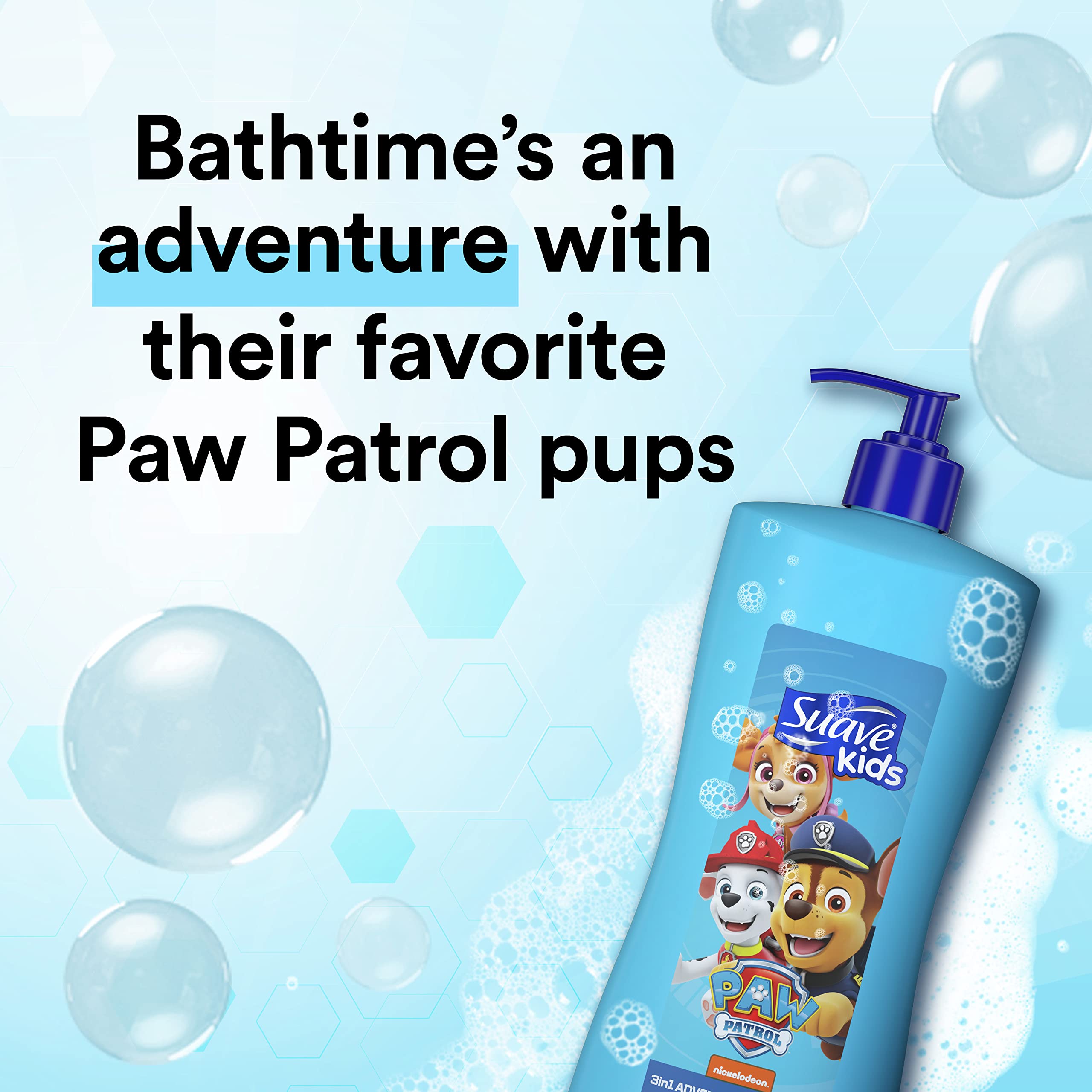 Aroma fresco de Patrulla Canina para niños durante el baño.