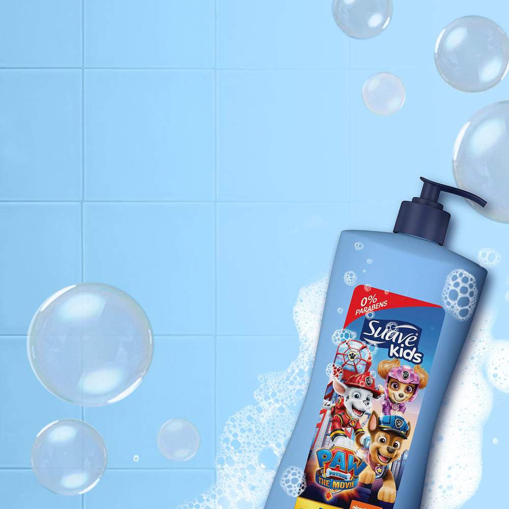 Enjuague fácil que deja piel suave y cabello limpio.
