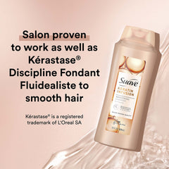 Champú Infusión de Keratina de Suave Profesionales, cabello liso-brillante: resultados manejables para peinados fáciles.