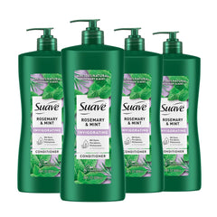 Acondicionador Suave romero-menta para cabello dañado, aporta hidratación y brillo.