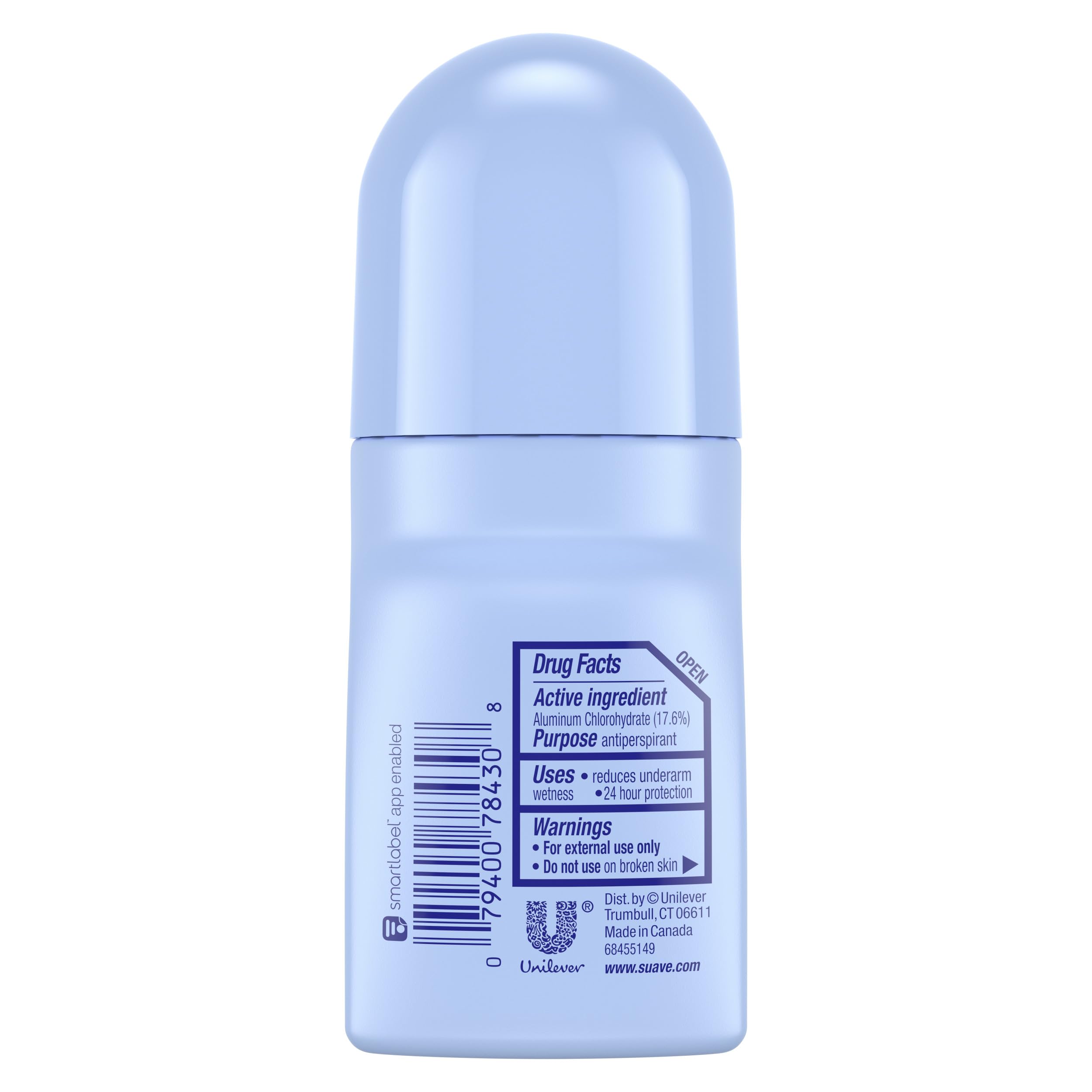 Applying Suave roll-on for quick, mess-free freshness every day.