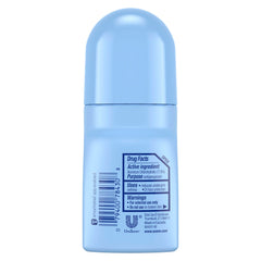 Applying Suave roll-on for quick, mess-free freshness every day.