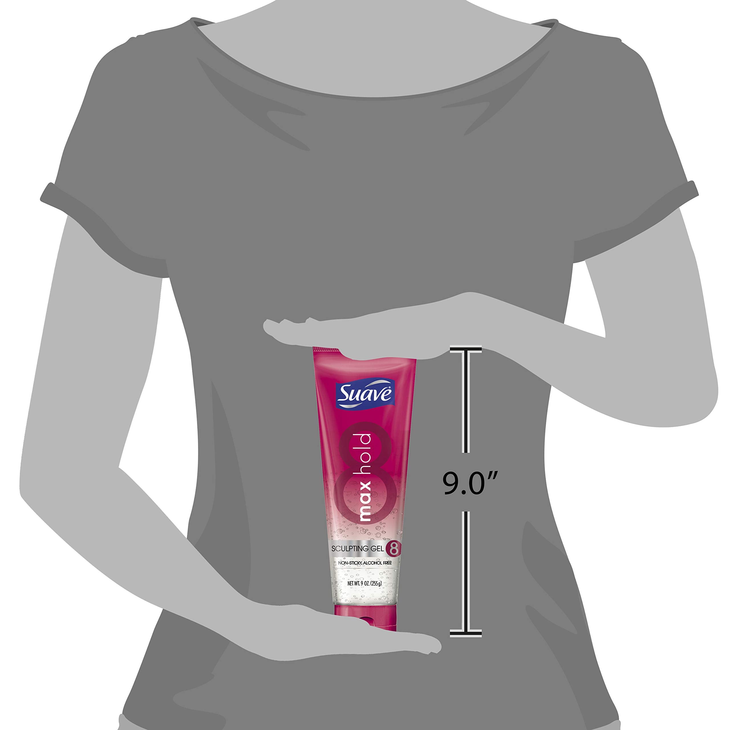 Blow-drying with Suave Sculpting Gel for a softer look