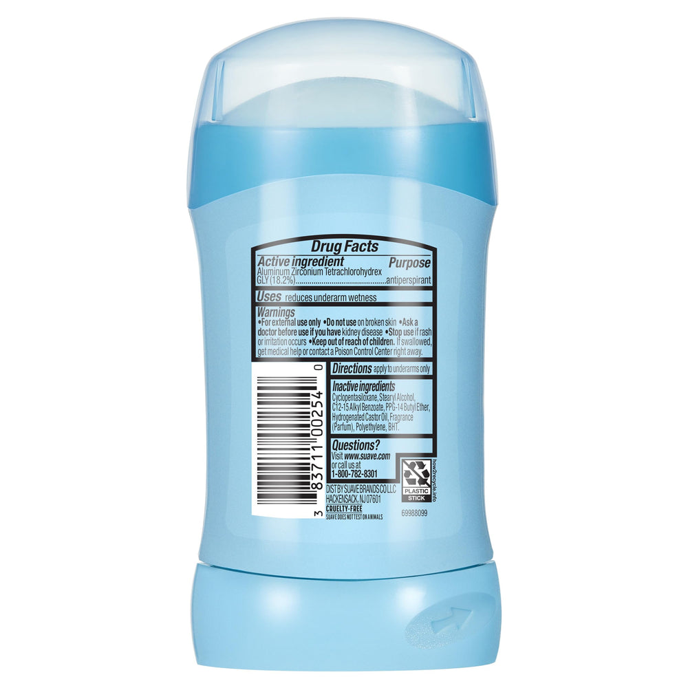 Fragrance notes of Suave Sweet Pea & Violet shown on label