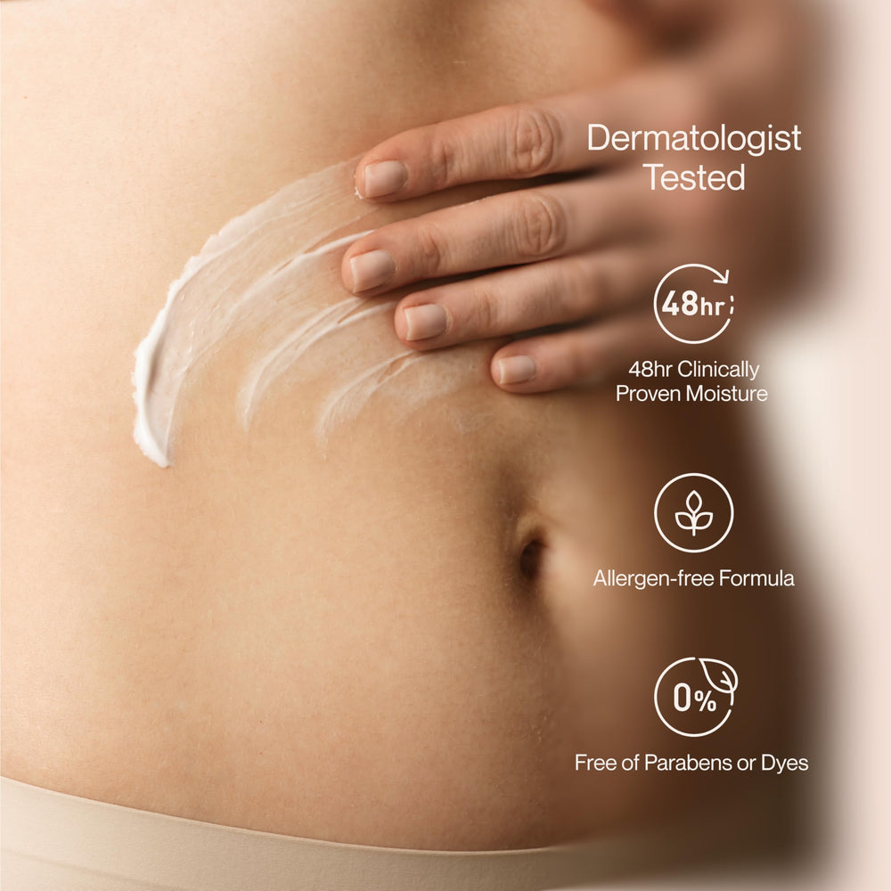 Textura de rápida absorción de Suave para manos y cuerpo.