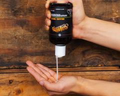 Suavecito beard wash rich lather close-up highlighting deep cleansing for skin and hair.