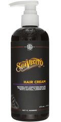 Suavecito crema para el pelo con brillo natural y acabado suave.