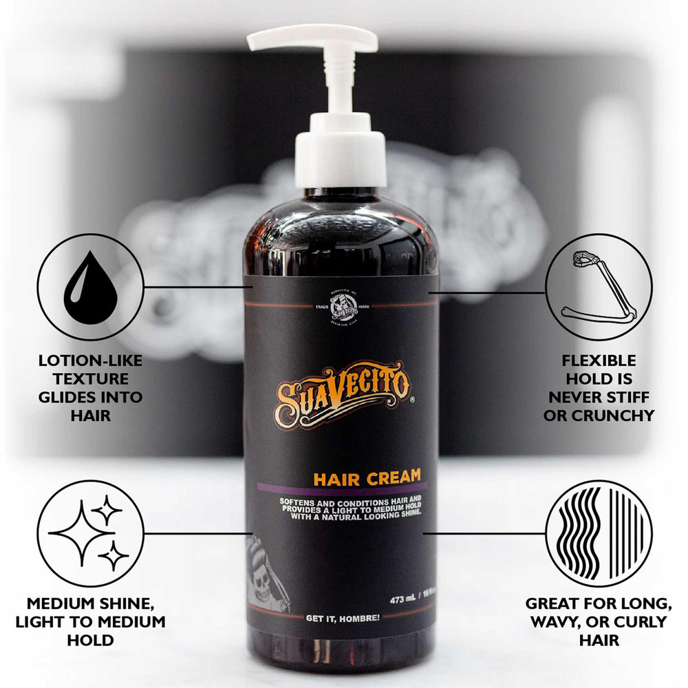 Sujeción ligera de Suavecito para mantener estilo todo el día sin sensación áspera.