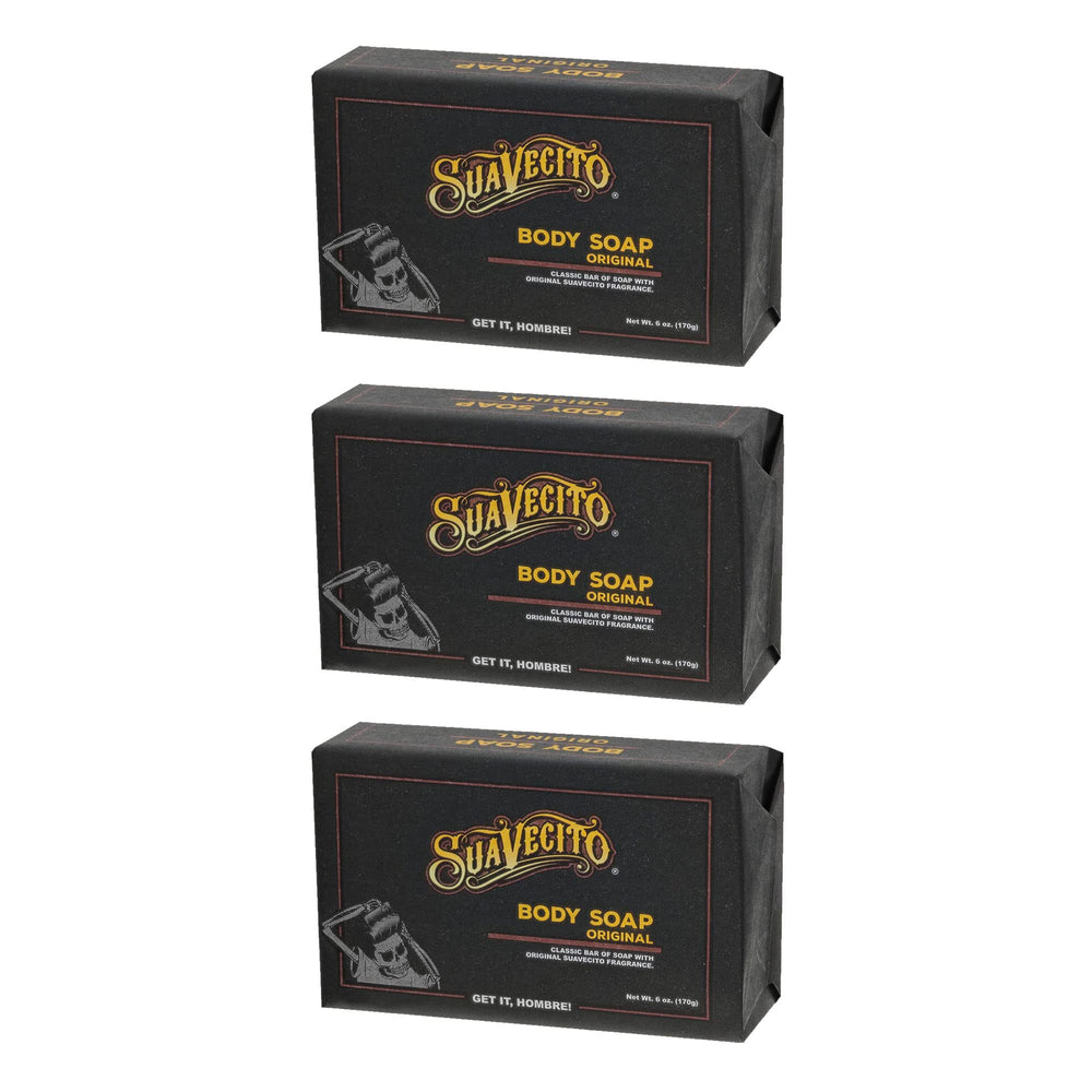 Suavecito original-fragrance bar 6oz delivers a refreshing cleanse for daily use.