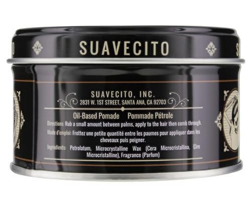 Textura cremosa de la pomada Suavecito de aceite para fácil aplicación