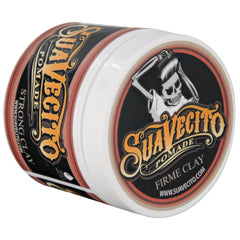 Suavecito Pomada Firme Arcilla 5 oz, fijación fuerte para looks naturales y duración diaria.