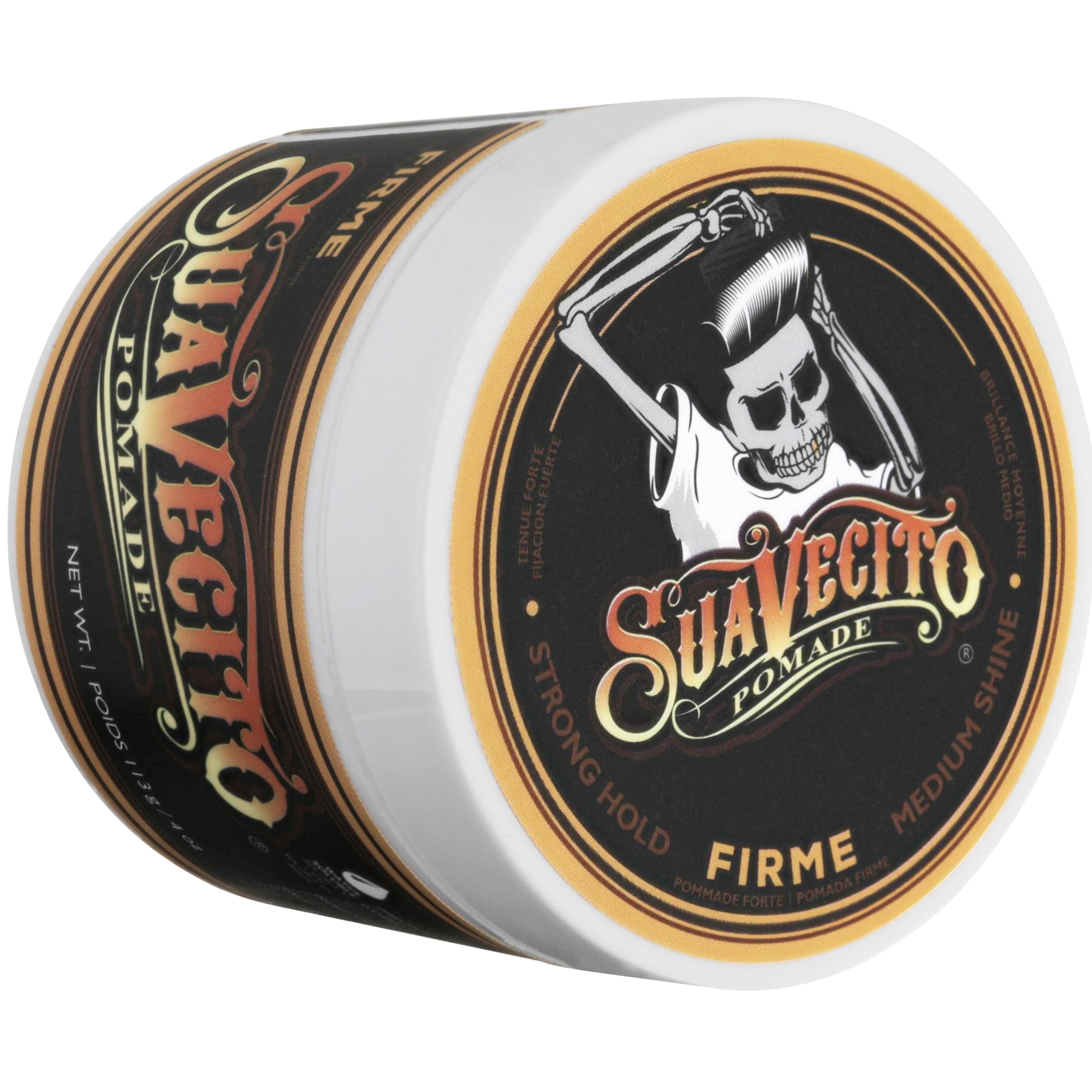 Suavecito Firme adecuada para cabello grueso mantiene la forma.