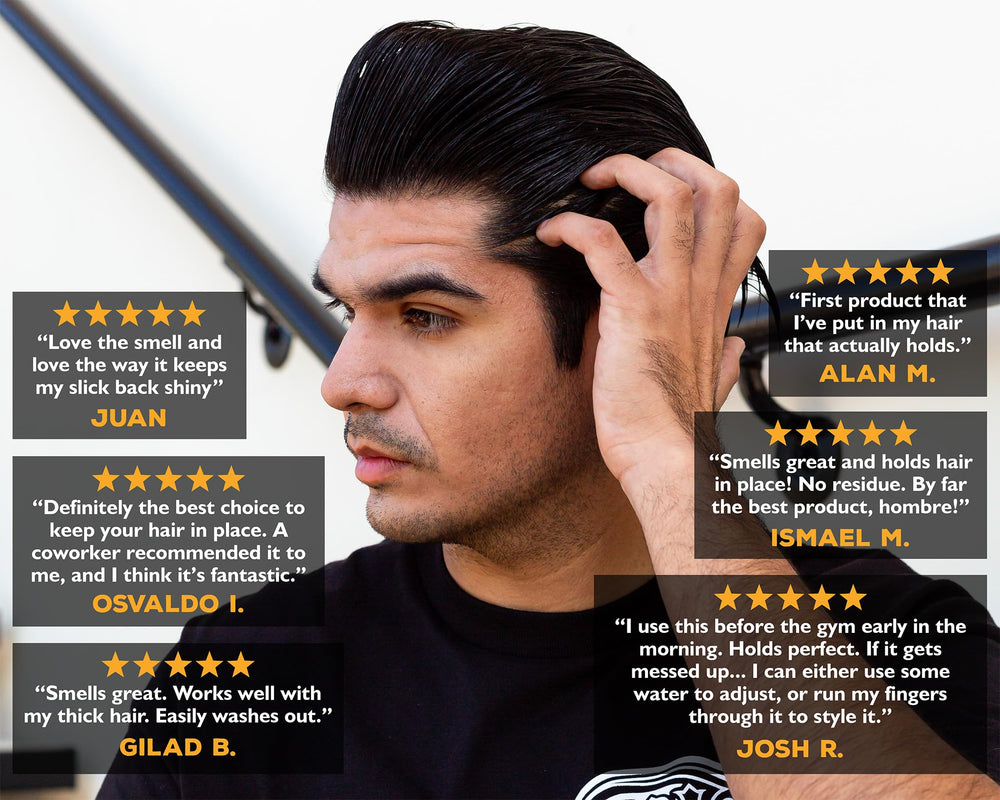Suavecito Pomade Firme Whisky, control durante todo el día sin esfuerzo.