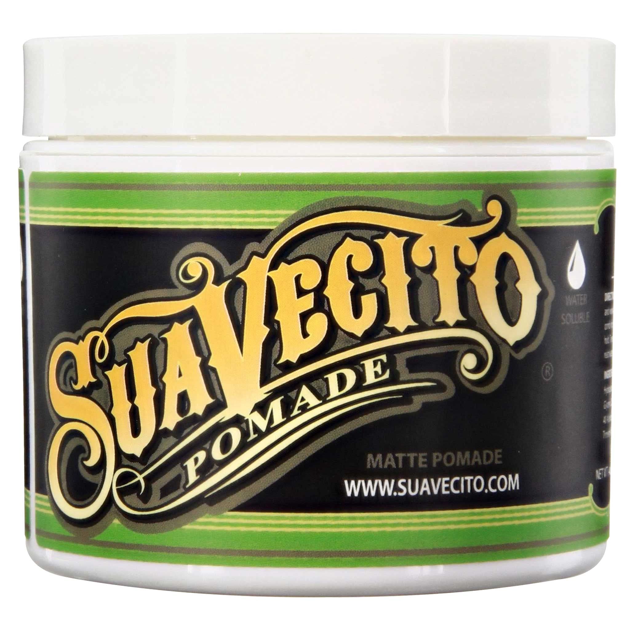Suavecito Pomade Matte: aplicación suave para un acabado mate duradero y fácil de peinar