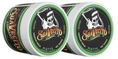 Suavecito Pomade Matte bottle front view, highlighting a shine-free finish.