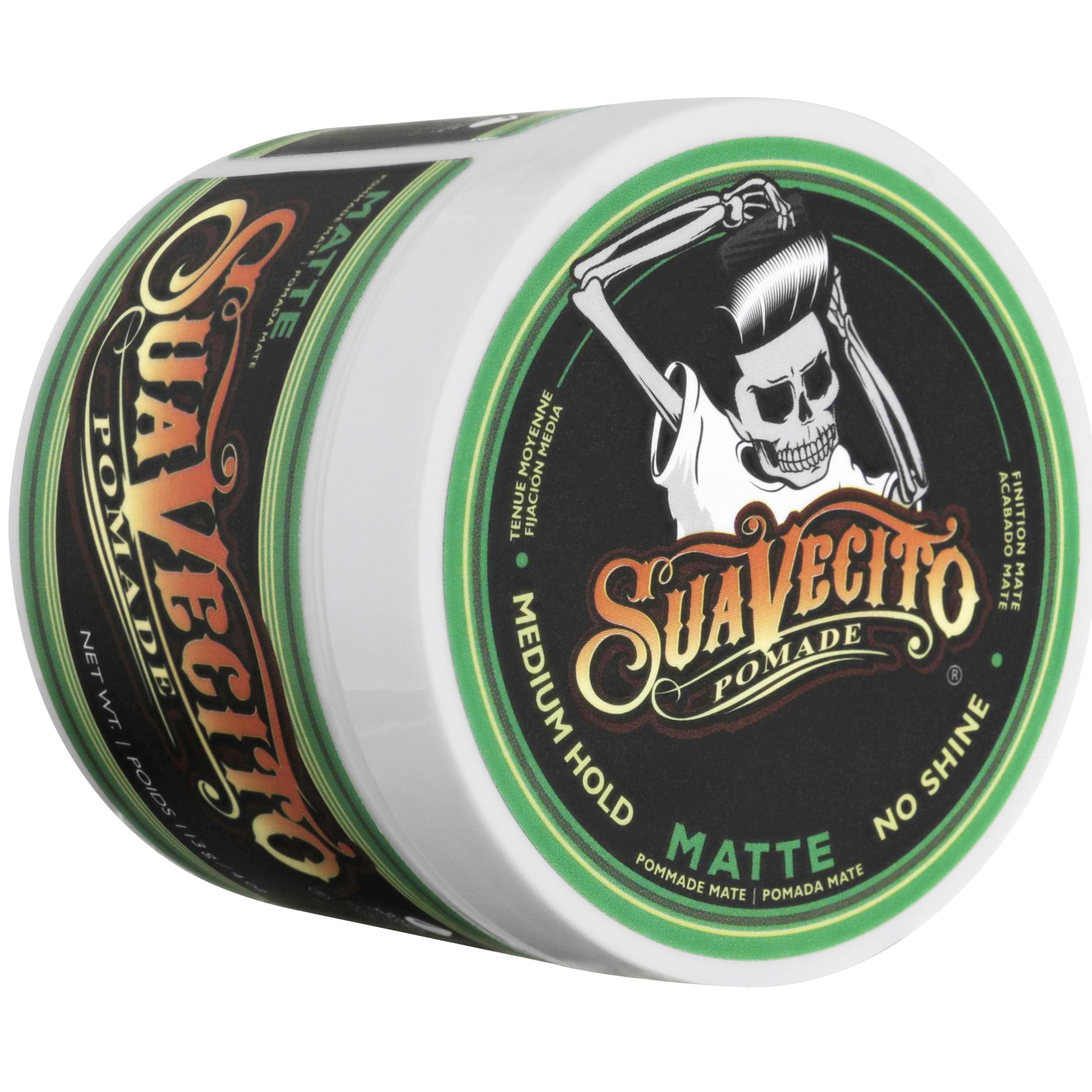 Original packaging for Suavecito Pomade Matte 2-pack box.