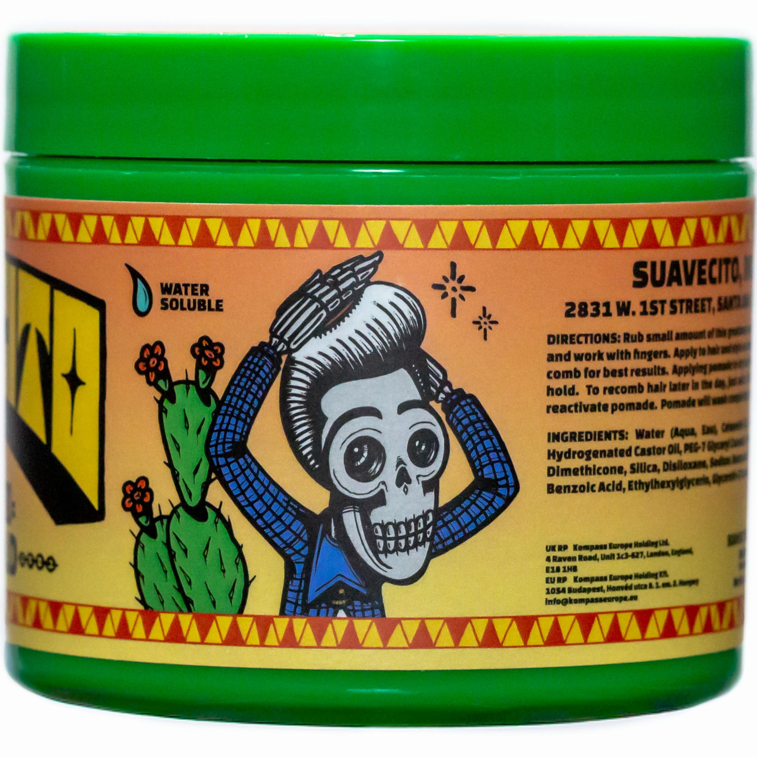 Easy wash-out feature of Suavecito Pomade Spring Edition shown