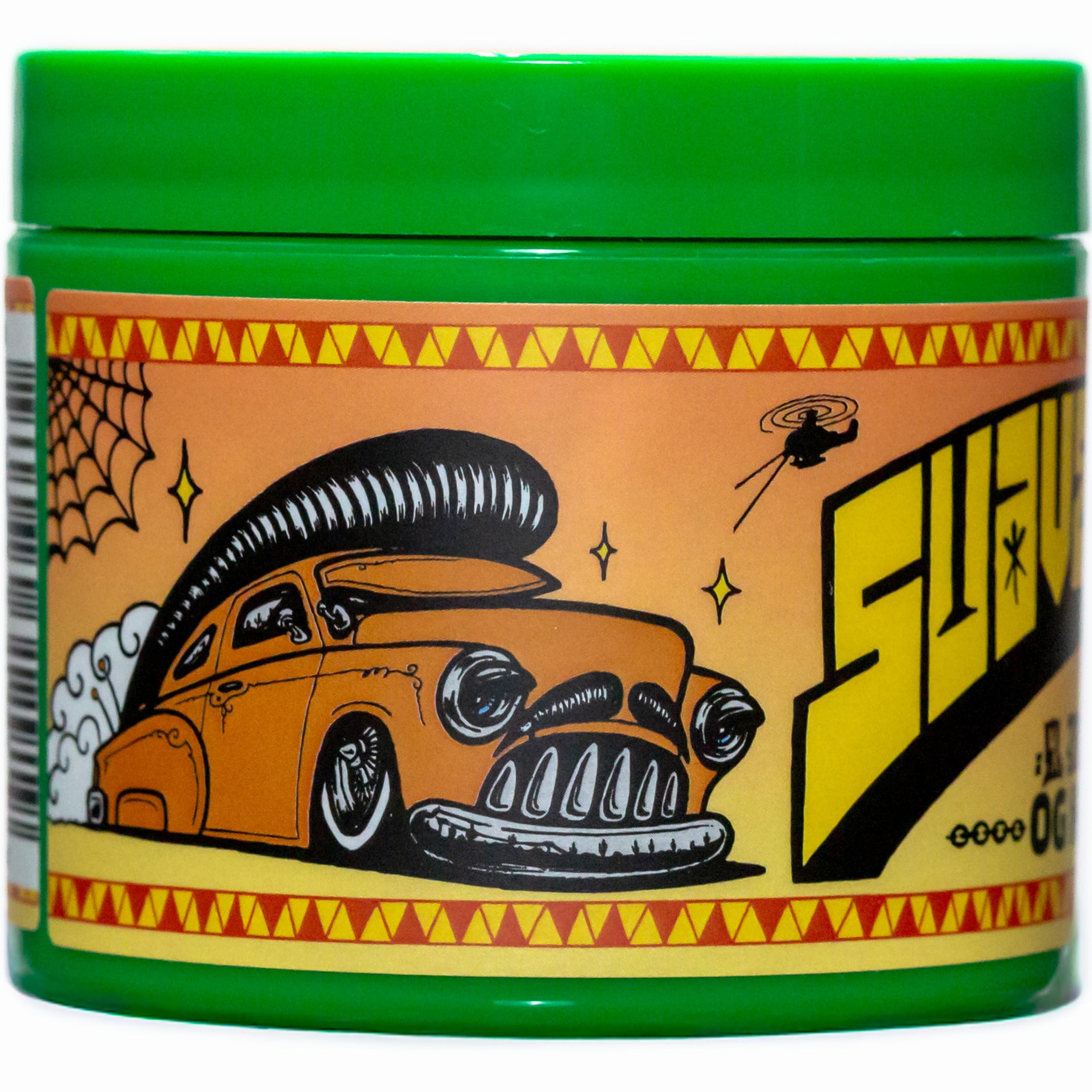 Flake-free finish from Suavecito Spring Edition formula demonstrated