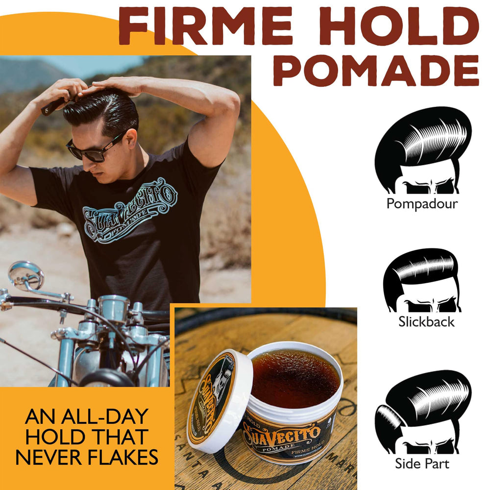Layered hair benefits from Suavecito pomade texture and definition