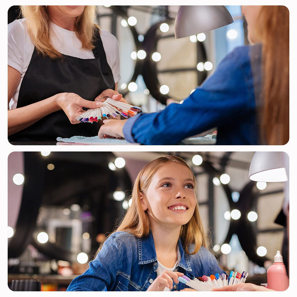 Subay quality-tested clear nail swatches for reliable practice