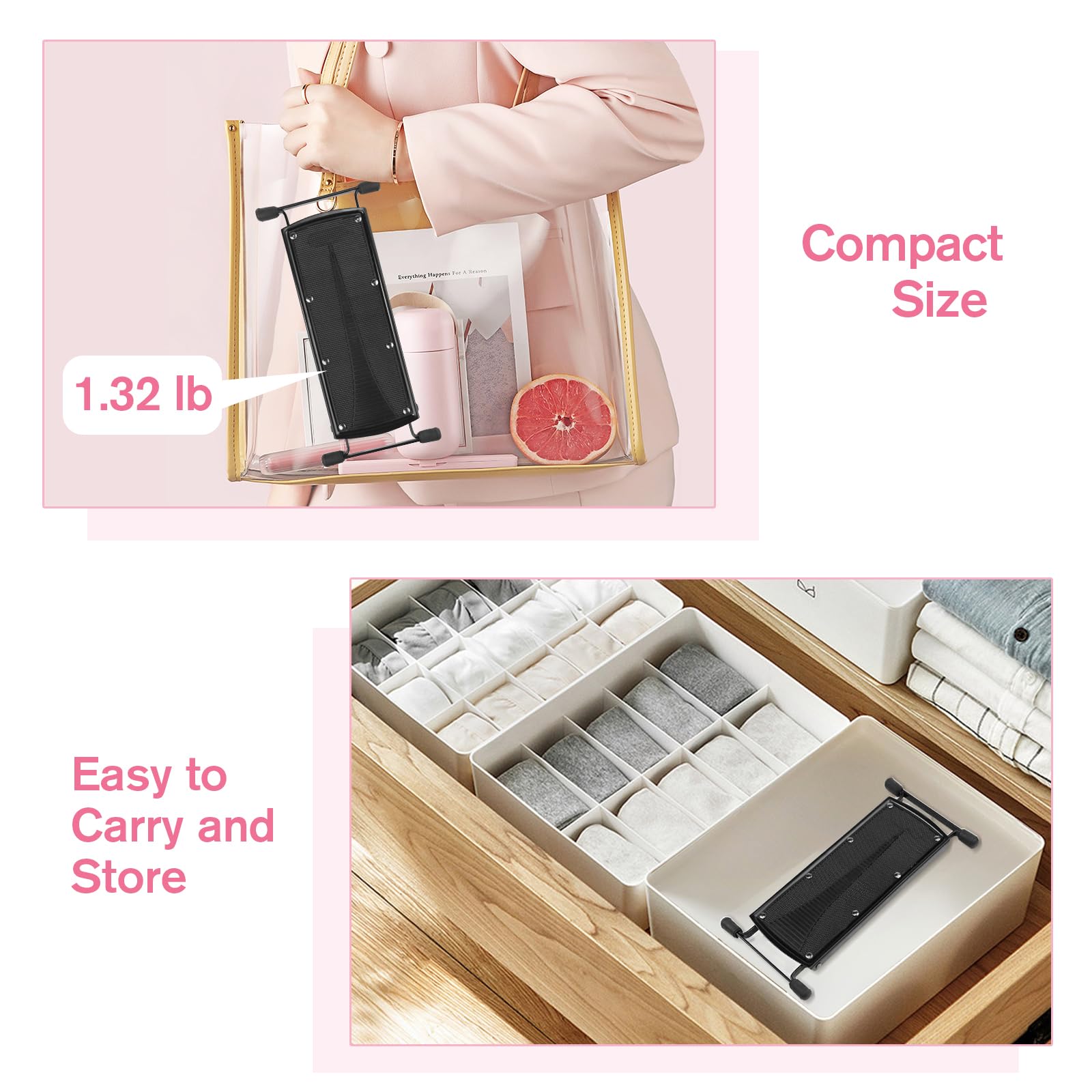 SUBAY foot rest enhances at-home spa sessions and nail polishing.