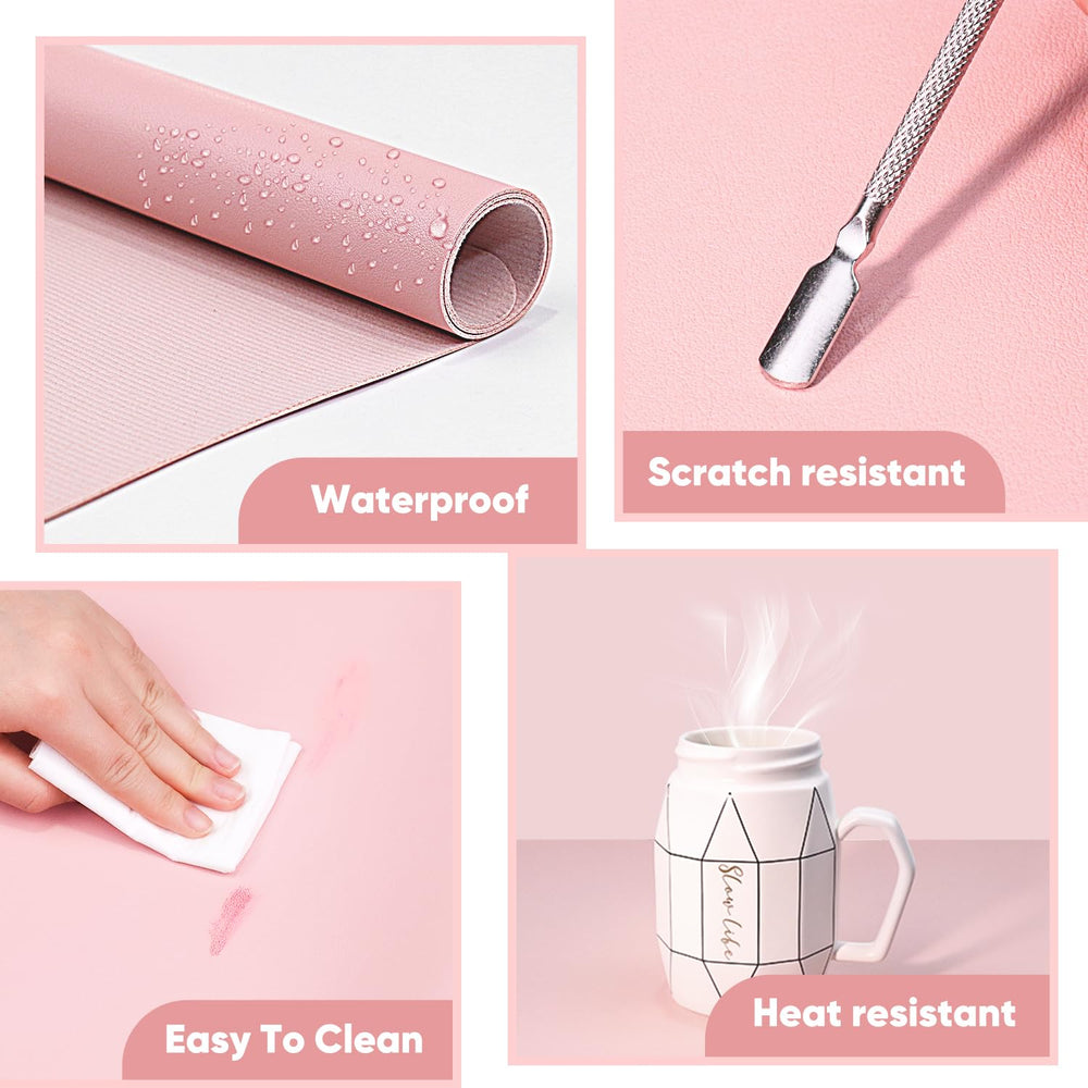 SUBAY multi-use nail mat doubles as desk pad and vanity mat