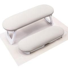 Subay nail arm rest foldable in PU leather for convenient salon setups