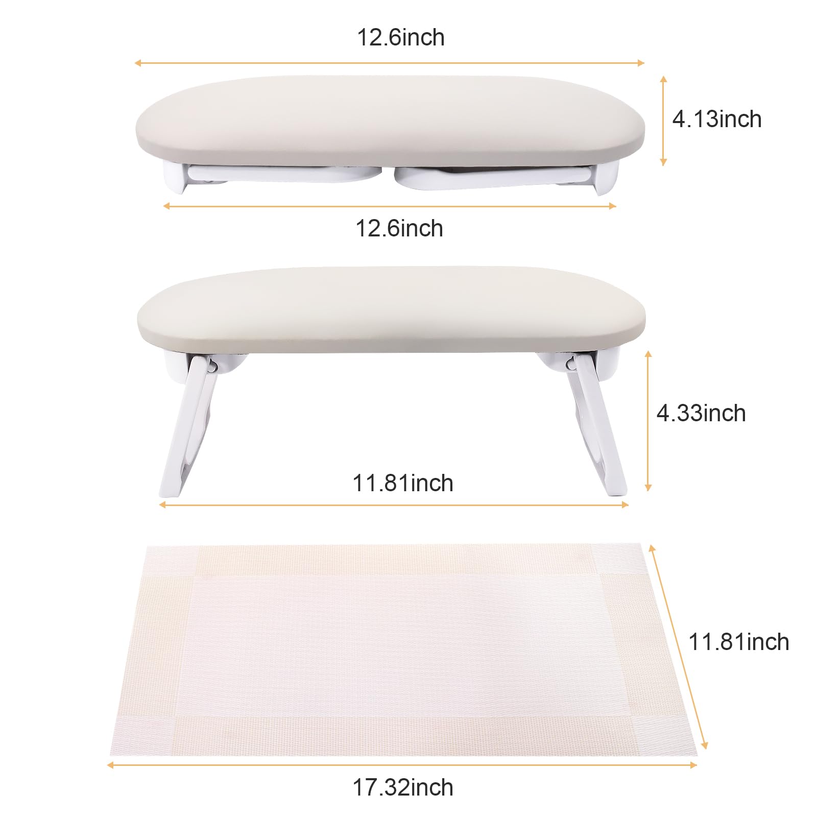 Subay nail arm rest ideal for salon and home nail tech sessions