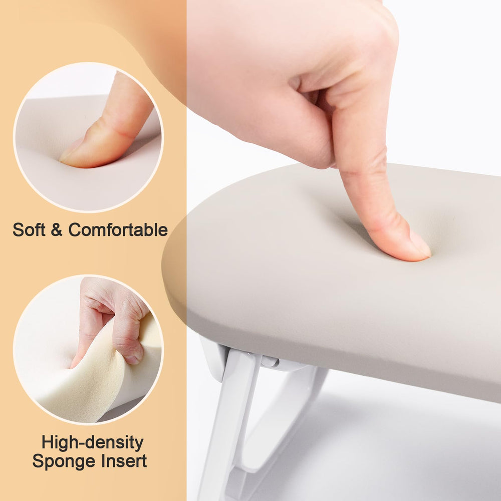 Subay nail arm rest with table mat enhances surface stability