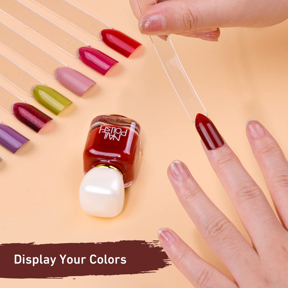 Subay swatch sticks with number stickers for easy organization during design